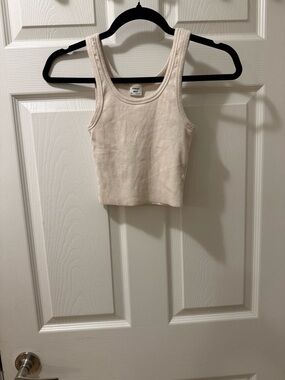 Sunday Best Ribbed Tank Top - Cream